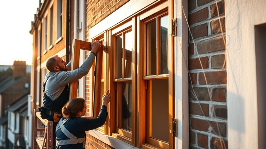 Wooden Window Installation Islington